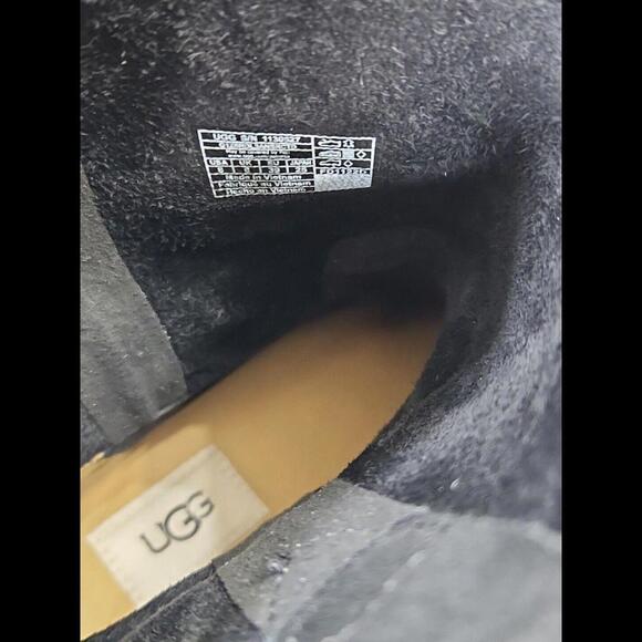 UGG 1130527 Alida Black Suede Short Unlined Pull On Booties Womens Shoes 8 - Picture 12 of 15